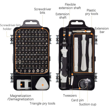 115-in-1 Screwdriver Set – Magnetic Precision Tool Kit for Mobile